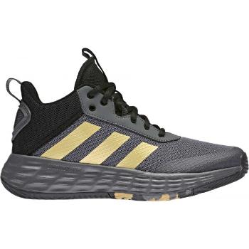 adidas OWNTHEGAME 2.0 K Dětská basketbalová obuv, šedá, velikost 38 2/3