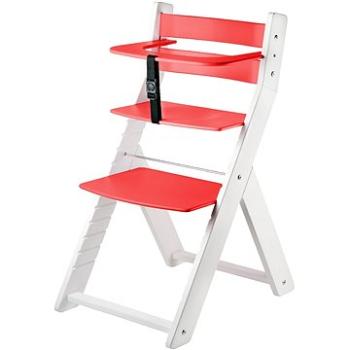 Rostoucí židle Wood Partner Luca Kombi Barva: bílá/červená (8592927751667)