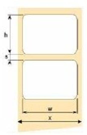 OEM samolepící etikety 100mm x 70mm, bílý papír, cena za 1500 ks