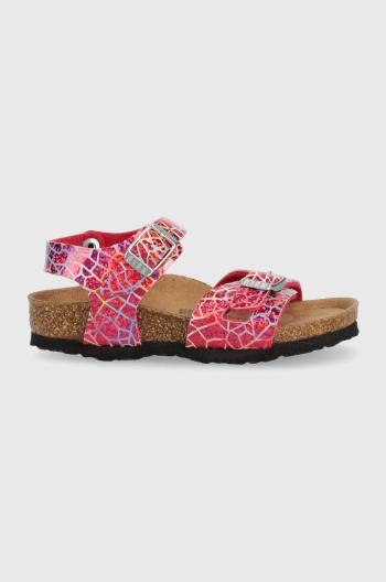 Dětské sandály Birkenstock růžová barva