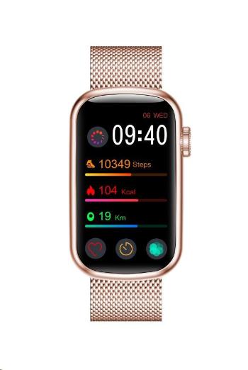 Garett Smartwatch Wave RT zlatá ocel