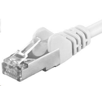 PREMIUMCORD Patch kabel CAT6a S-FTP, RJ45-RJ45, AWG 26/7 1m bílá