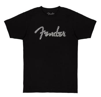 Fender Spaghetti Wavy Checker Logo Tee Black S