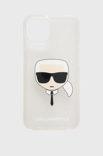 Obal na telefon Karl Lagerfeld stříbrná barva