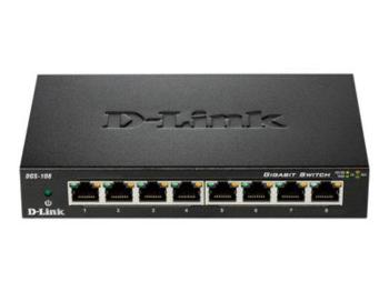 D-LINK 10/100/1000 8-p. switch (DGS-108), 999012845223