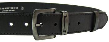Penny Belts Pánský kožený opasek 9-1-60 black 90 cm