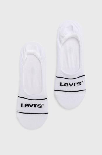 Ponožky Levi's ( 2-pak) pánské, bílá barva