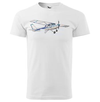 Tričko Cessna 152 (Velikost: 5XL, Typ: pro muže, Barva trička: Bílá)