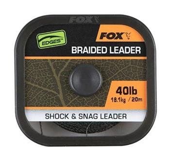 Fox Návazcová Šňůrka Naturals Braided Leader 20 m - 40lb