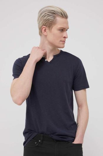 Bavlněné tričko Produkt by Jack & Jones tmavomodrá barva, hladký