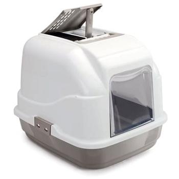 IMAC Krytý kočičí záchod s uhlíkovým filtrem a lopatkou - šedý - D 62 × Š 49,5 × V 47,5 cm (8021799416256)