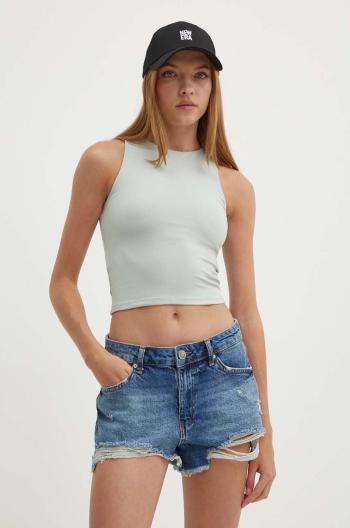 Top Hollister Co. dámský, šedá barva