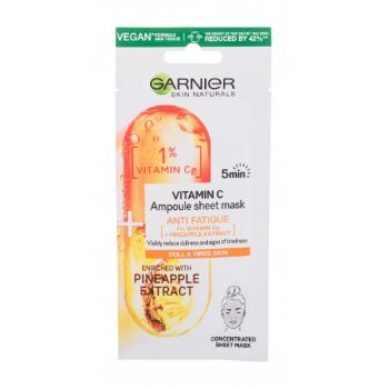 Garnier Skin Naturals Vitamin C Ampoule Sheet Mask 1 ks pleťová maska na normální pleť; na rozjasnění pleti; výživa a regenerace pleti