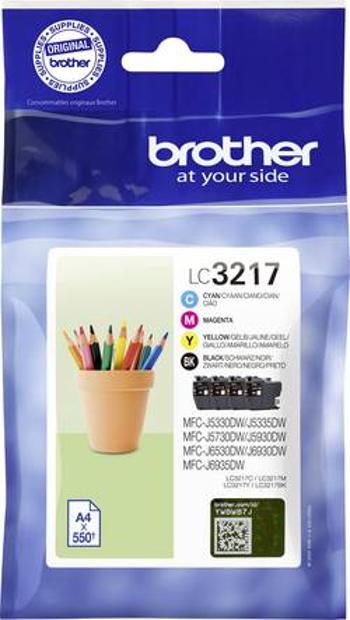 Brother Ink set LC-3217 VALDR originál azurová, purppurová, žlutá, černá LC3217VALDR