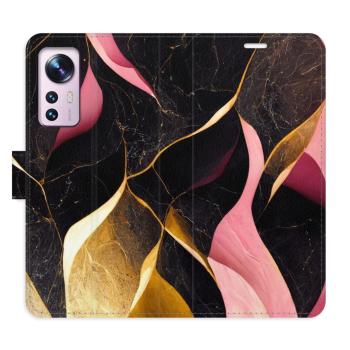 Flipové pouzdro iSaprio - Gold Pink Marble 02 - Xiaomi 12 / 12X