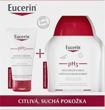 Eucerin pH5 reg. krém na ruce 75 ml + mycí emulze na ruce 250 ml 2 ks