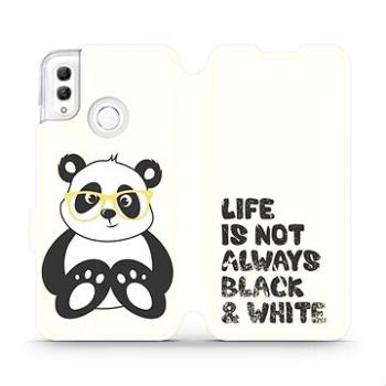 Flipové pouzdro na mobil Honor 10 Lite - M041S Panda - life is not always black and white (5903226712595)