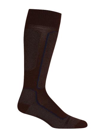 dámské merino ponožky ICEBREAKER Wmns Ski+ Light OTC, Espresso/Sage/Royal Navy velikost: M