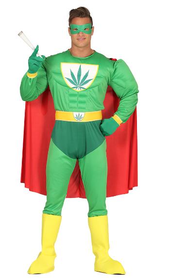 Guirca Superhrdina Marihuana Velikost - dospělý: M