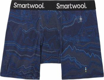 Smartwool Men's Merino Print Boxer Brief Boxed Deep Navy Digital Summit Print S Termoprádlo