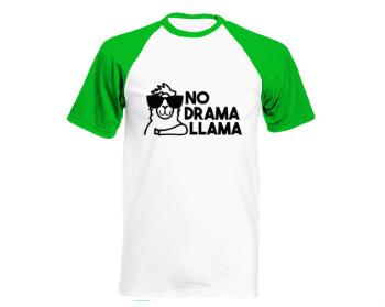 Pánské tričko Baseball No drama llama