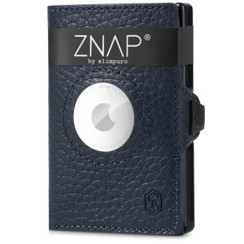 Slimpuro ZNAP Airtag Wallet, 12 karet, přihrádka na mince, 9 x 1,8 x 6 cm (Š x V x H), ochrana RFID