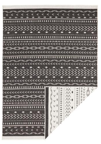 NORTHRUGS - Hanse Home koberce Kusový koberec Twin Supreme 103438 Kuba black creme - 80x350 cm Bílá