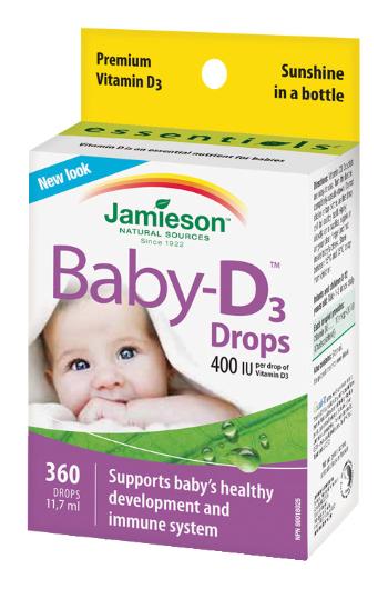 Jamieson Baby-D3 Vitamín D3 400 IU kapky 11,7 ml