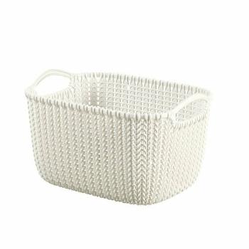 Curver Úložný box Knit 8 l, krémová