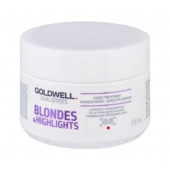 Goldwell Dualsenses Blondes Highlights 60 Sec Treatment 200 ml maska na vlasy pro ženy na blond vlasy