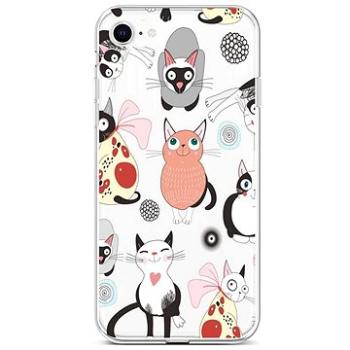 TopQ Kryt iPhone SE 2022 silikon Cats 2 73948 (Sun-73948)