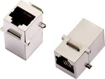 Dvojitá spojka encitech 2101-0115-03, RJ45 3101S-8821, černá, 1 ks