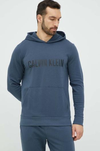 Pyžamová mikina Calvin Klein Underwear pánská, melanžová