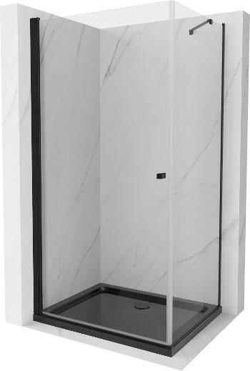 MEXEN/S Pretoria sprchový kout 70x110 cm, transparent, černá + sprchová vanička včetně sifonu 852-070-110-70-00-4070B