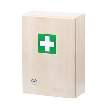 Nástěnná lékárnička dřevěná pro 5 osob (NLZM5_drevo)