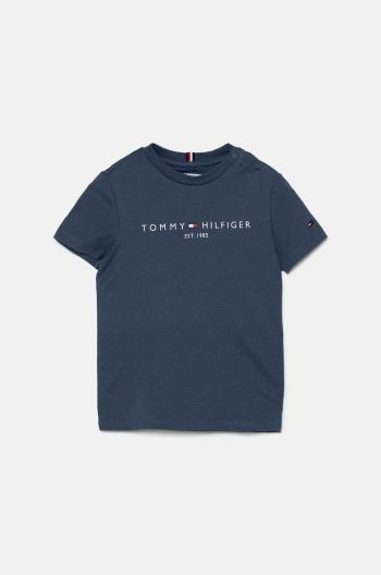 Dětské bavlněné tričko Tommy Hilfiger s potiskem, KS0KS00397