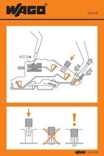 Manipulační nálepka, WAGO 210-370, 100 ks