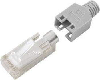 Konektor RJ45 Hirose Electronic RJ45C5E-SW, zástrčka rovná, AWG 26/7, černá