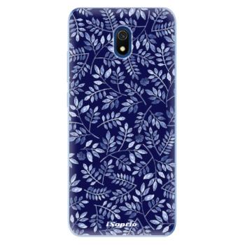 Odolné silikonové pouzdro iSaprio - Blue Leaves 05 - Xiaomi Redmi 8A