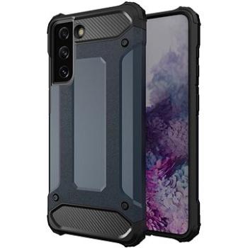 Hybrid Armor plastový kryt na Samsung Galaxy S21 Ultra 5G, modrý (HUR23799)