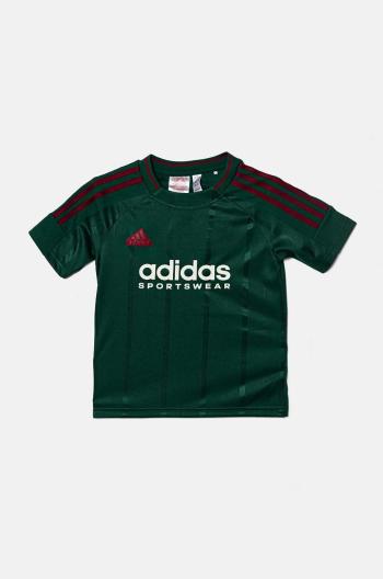 Dětské tričko adidas J NP TEE zelená barva, s potiskem, IW0890