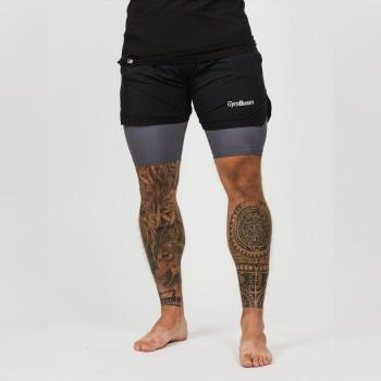 Pánské Šortky 2in1 Black Grey XXL - GymBeam