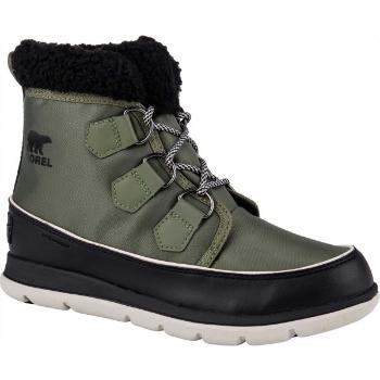 Sorel EXPLORER CARNIVAL Dámská zimní obuv, tmavě zelená, velikost 36