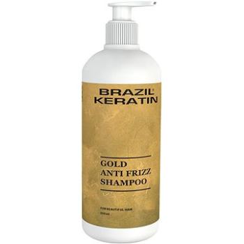 BRAZIL KERATIN Anti Frizz Gold Shampoo 550 ml (8595615711080)