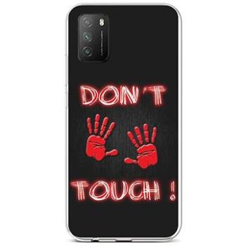 TopQ Kryt Xiaomi Poco M3 silikon Don't Touch Red 57847 (Sun-57847)