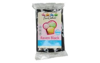 Černý rolovaný fondant (barevný fondán) Raven Black 250 g - FunCakes