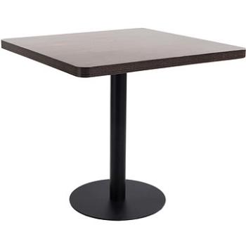 Bistro stolek tmavě hnědý 80x80 cm MDF (286434)