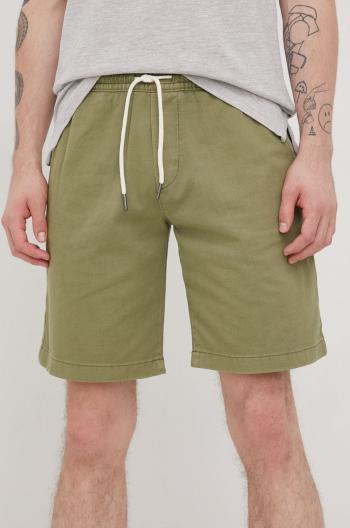 Bavlněné šortky Tom Tailor pánské, zelená barva