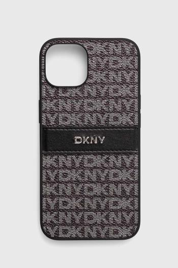 Obal na telefon Dkny iPhone 14 / 15 / 13 6.1 černá barva, DKHCP14SPRTHSLK