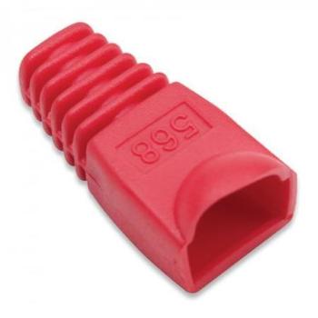 Intellinet krytka na konektor RJ45, balení 100ks, červená, 504379